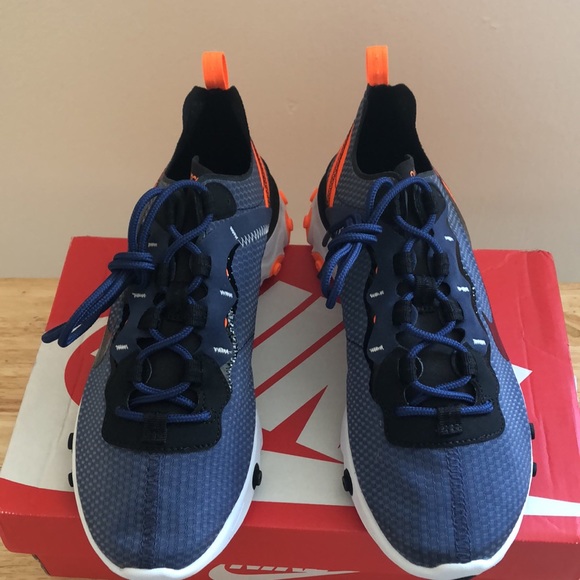 💙🧡NIKE REACT ELEMENT 55 SE SNEAKERS🧡💙 - Picture 4 of 7